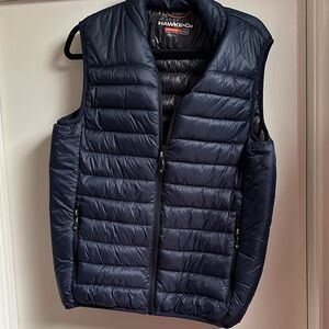 Hawke & Co Men's Dark Blue Quilted Vest